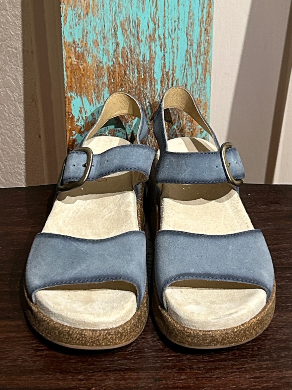 Dansko Bianca Suede Wedge Sandal - Picture 3 of 8